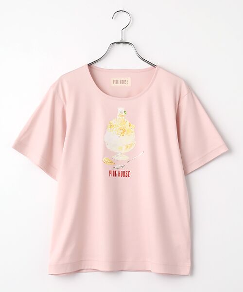 PINK HOUSE / ピンクハウス カットソー | かき氷プリントカットソー（ピンク）