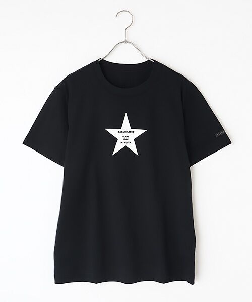 PINK HOUSE / ピンクハウス Tシャツ | 星プリントTシャツ（クロ）