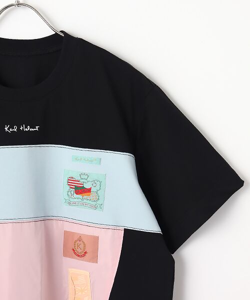 PINK HOUSE / ピンクハウス Tシャツ | ロゴプリントポリエステルタフタ使いカットソー | 詳細2