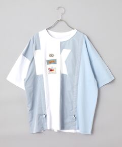PINK HOUSE / ピンクハウス Tシャツ | Ｋロゴプリントポリエステルタフタ使いカットソー
