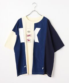 PINK HOUSE / ピンクハウス Tシャツ | Ｋロゴプリントポリエステルタフタ使いカットソー