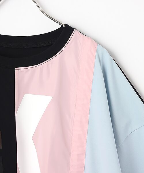 PINK HOUSE / ピンクハウス Tシャツ | Ｋロゴプリントポリエステルタフタ使いカットソー | 詳細2