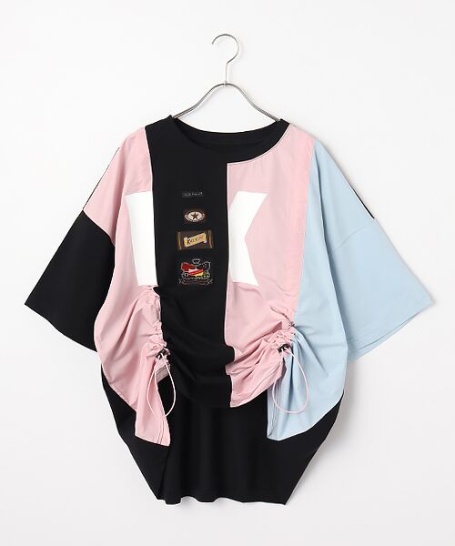 PINK HOUSE / ピンクハウス Tシャツ | Ｋロゴプリントポリエステルタフタ使いカットソー | 詳細5