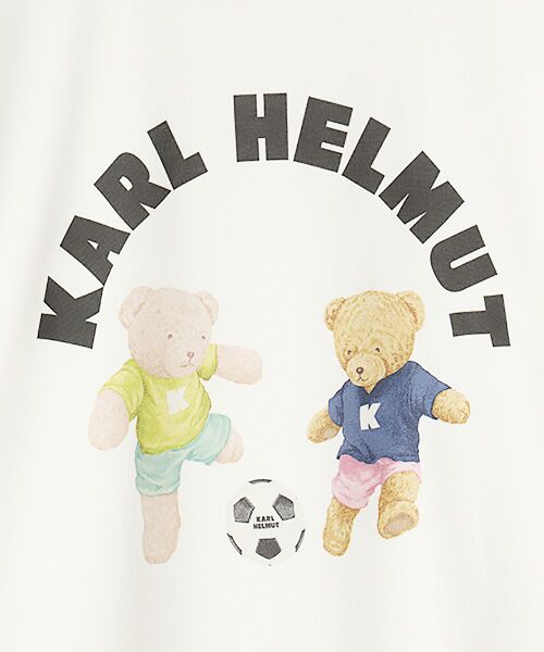 PINK HOUSE / ピンクハウス Tシャツ | サッカーくまプリントTシャツ | 詳細1