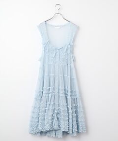 PINK HOUSE / ピンクハウス その他トップス | ドットチュールフリル使いタブリエ
