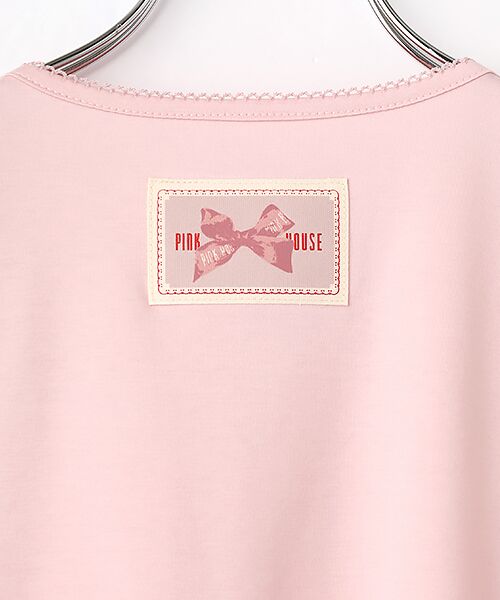 PINK HOUSE / ピンクハウス カットソー | ギンガムリボン使いカットソー | 詳細7