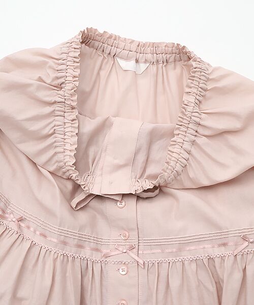 PINK HOUSE / ピンクハウス ロング・マキシ丈スカート | ミニリボンいっぱいローンミディティアードスカート | 詳細6