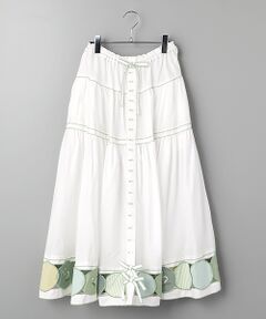 パッチワーク使いティアードスカート