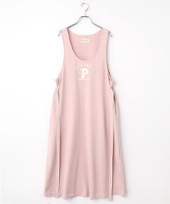 PINK HOUSE / ピンクハウス ロング・マキシ丈ワンピース | Pロゴプリントジャンパースカート