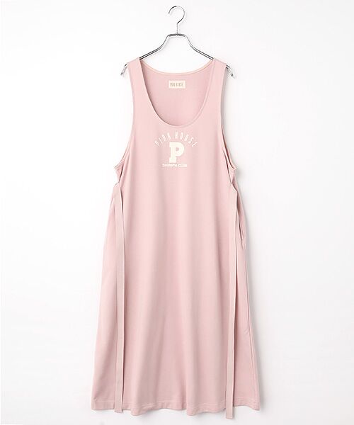 PINK HOUSE / ピンクハウス ロング・マキシ丈ワンピース | Pロゴプリントジャンパースカート（ピンク）