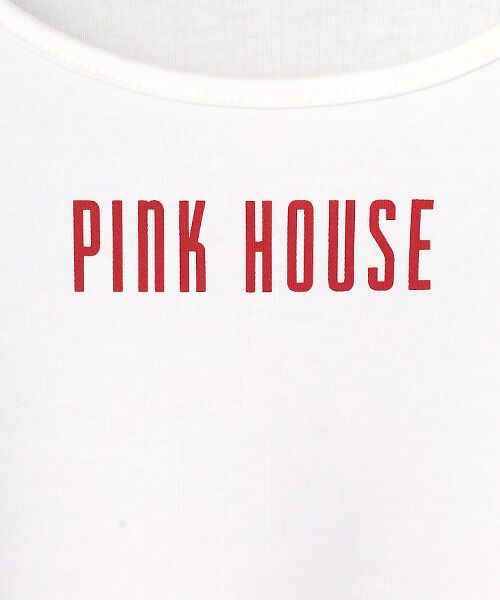 PINK HOUSE / ピンクハウス カットソー | ロゴプリントパフスリーブカットソー | 詳細2