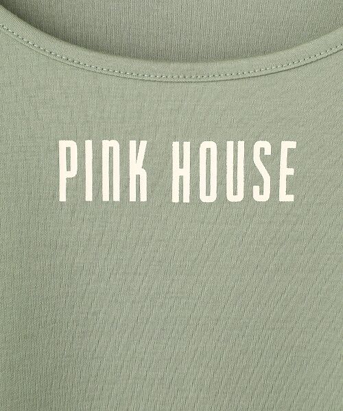 PINK HOUSE / ピンクハウス カットソー | ロゴプリントパフスリーブカットソー | 詳細7