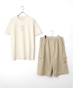 PINK HOUSE / ピンクハウス セットアップ | 半袖ロゴＴシャツ+短パンツ サマーセット
