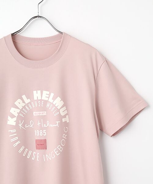 PINK HOUSE / ピンクハウス Tシャツ | ワールドロゴプリント半袖Ｔシャツ | 詳細4