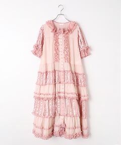 PINK HOUSE / ピンクハウス ロング・マキシ丈ワンピース | フルールラッセルレース使いワンピース