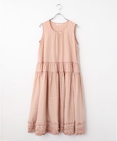 PINK HOUSE / ピンクハウス ロング・マキシ丈ワンピース | アースギンガムノースリーブワンピース