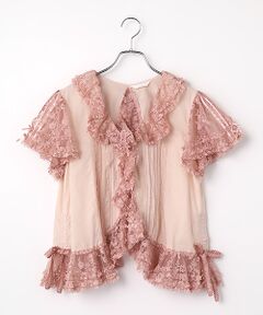 PINK HOUSE / ピンクハウス シャツ・ブラウス | フルールラッセルレース使いボレロ風ブラウス
