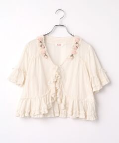 PINK HOUSE / ピンクハウス シャツ・ブラウス | ローズモチーフいっぱいフリルブラウス