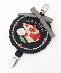 PINK HOUSE / ピンクハウス ブローチ・コサージュ | クレープリー刺繍ワッペンサスペンダークリップ