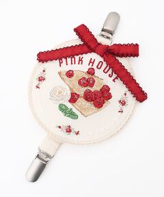PINK HOUSE / ピンクハウス ブローチ・コサージュ | クレープリー刺繍ワッペンサスペンダークリップ