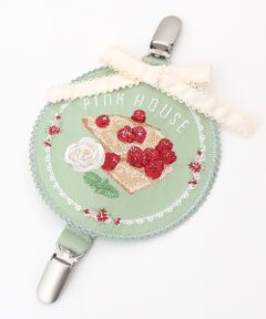 クレープリー刺繍ワッペンサスペンダークリップ
