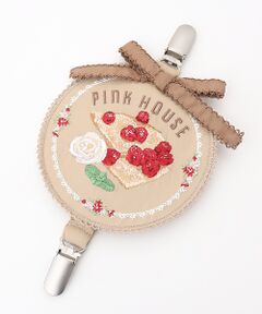 PINK HOUSE / ピンクハウス ブローチ・コサージュ | クレープリー刺繍ワッペンサスペンダークリップ