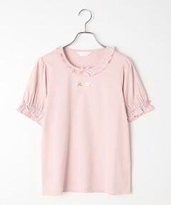 PINK HOUSE / ピンクハウス カットソー | ロゴプリントパフスリーブカットソー
