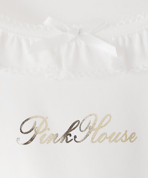 PINK HOUSE / ピンクハウス カットソー | ロゴプリントパフスリーブカットソー | 詳細5