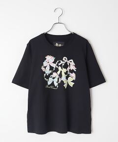 PINK HOUSE / ピンクハウス カットソー | ロココリボンプリントカットソー