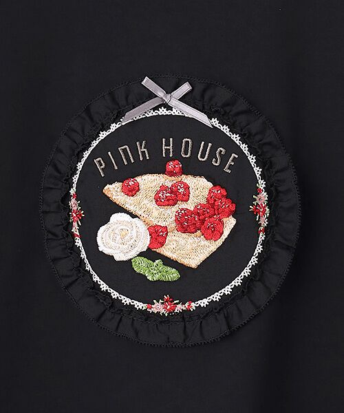 PINK HOUSE / ピンクハウス カットソー | クレープリー刺繍アップリケ付きカットソー | 詳細1