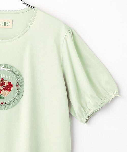 PINK HOUSE / ピンクハウス カットソー | クレープリー刺繍アップリケ付きカットソー | 詳細4