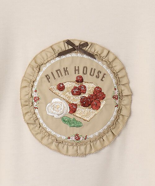 PINK HOUSE / ピンクハウス カットソー | クレープリー刺繍アップリケ付きカットソー | 詳細7
