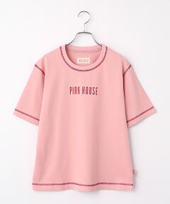 PINK HOUSE / ピンクハウス カットソー | 配色ロゴプリントカットソー