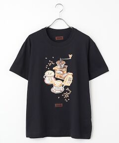 PINK HOUSE / ピンクハウス Tシャツ | カフェカールプリントＴシャツ