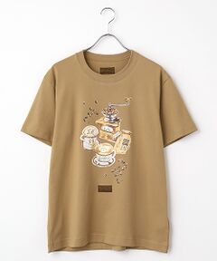 PINK HOUSE / ピンクハウス Tシャツ | カフェカールプリントＴシャツ