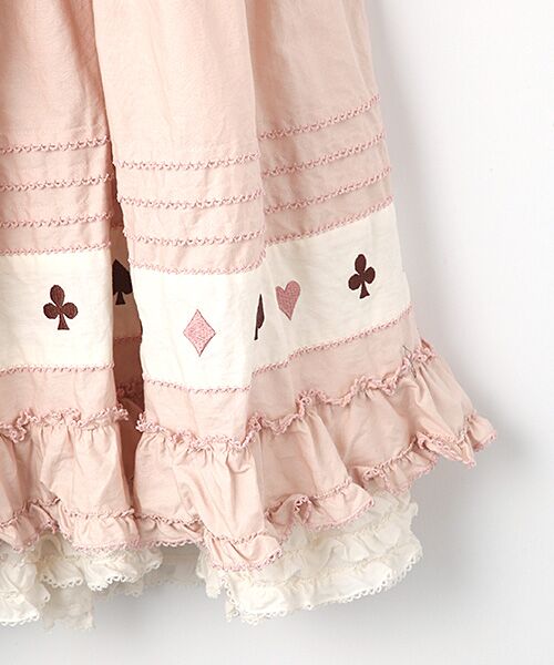 PINK HOUSE / ピンクハウス ロング・マキシ丈ワンピース | トランプスート刺繍使いワンピース | 詳細5