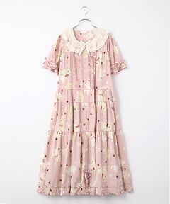 PINK HOUSE / ピンクハウス ロング・マキシ丈ワンピース | Rabbit Marchプリントワンピース