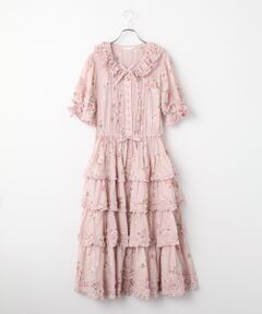 PINK HOUSE / ピンクハウス ロング・マキシ丈ワンピース | Rose Pearlプリントワンピース