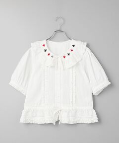 トランプスート刺繍使いブラウス