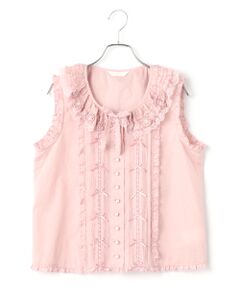 PINK HOUSE / ピンクハウス シャツ・ブラウス | ローズモチーフ付きノースリーブブラウス