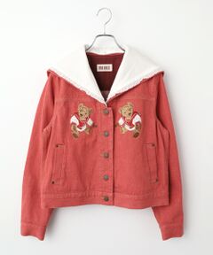 PINK HOUSE / ピンクハウス その他アウター | ジャーマンクラフトベア刺繍セーラーデニムジャケット