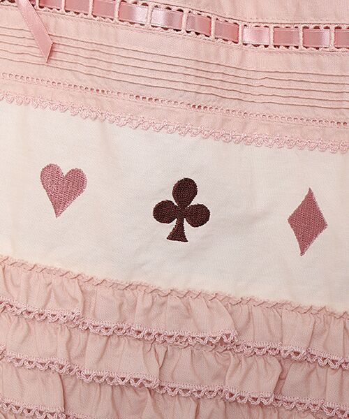 PINK HOUSE / ピンクハウス ロング・マキシ丈スカート | トランプスート刺繍使いスカート | 詳細8