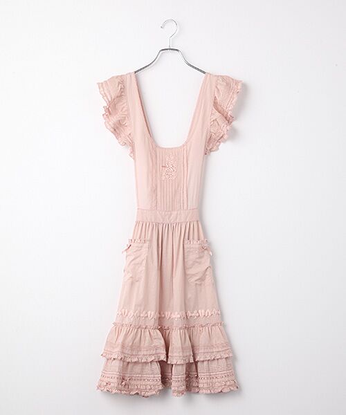PINK HOUSE / ピンクハウス その他トップス | トランプモチーフレース使いタブリエ（ピンク）