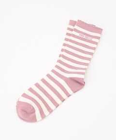 PINK HOUSE / ピンクハウス ソックス | ロゴ入りボーダーソックス