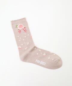PINK HOUSE / ピンクハウス ソックス | Rose Pearl柄ソックス