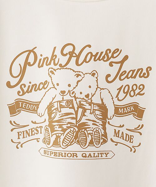PINK HOUSE / ピンクハウス カットソー | テディベアラベルプリントカットソー | 詳細4
