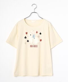 PINK HOUSE / ピンクハウス カットソー | Rabbit Marchモチーフプリントカットソー