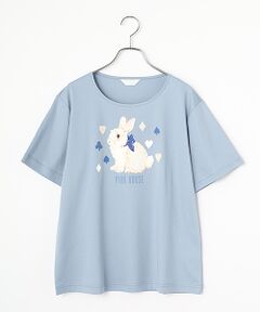 PINK HOUSE / ピンクハウス カットソー | Rabbit Marchモチーフプリントカットソー