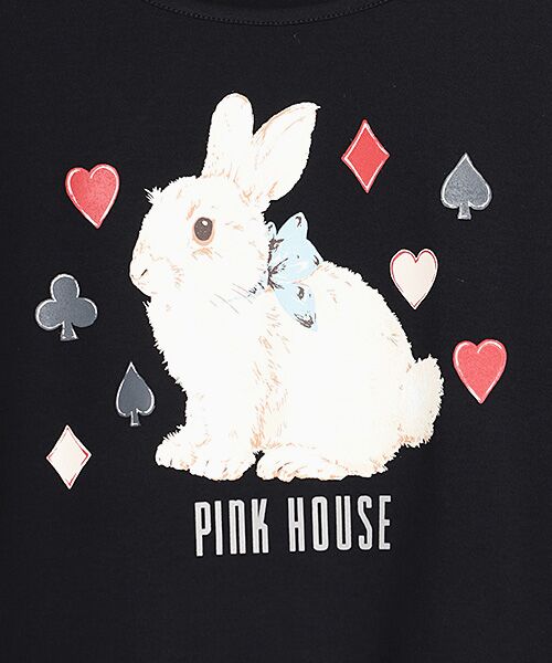 PINK HOUSE / ピンクハウス カットソー | Rabbit Marchモチーフプリントカットソー | 詳細4