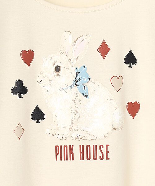 PINK HOUSE / ピンクハウス カットソー | Rabbit Marchモチーフプリントカットソー | 詳細5